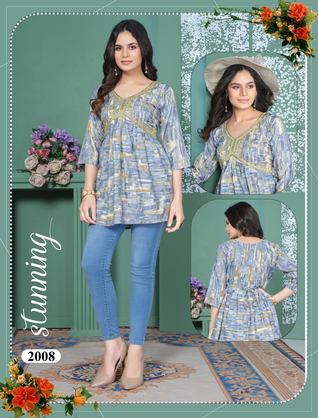 Beauty Flyzzy Heavy Bombay Rayon Western Ladies Top Wholesale Price In Surat
